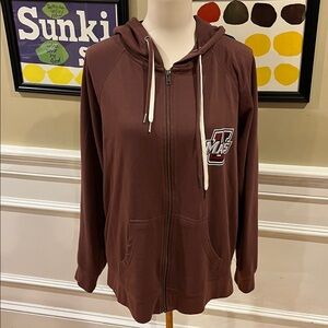 UMass Maroon Zip-Up Hoodie